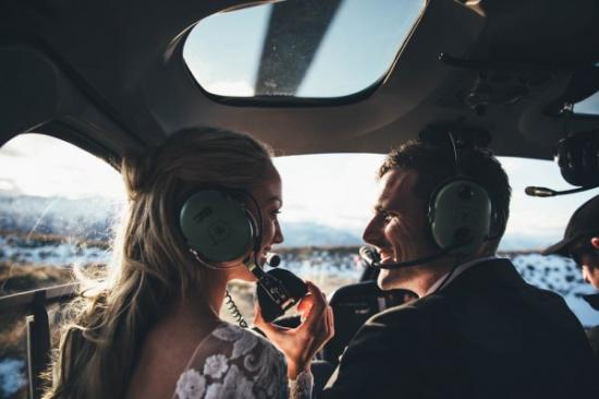 Mountaintop helicopter wedding 28 600x400